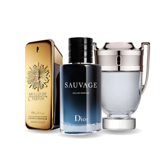 Промоционален пакет: 3 парфюма – Paco Rabanne One Million, Dior Sauvage и Paco Rabanne Invictus 100ml