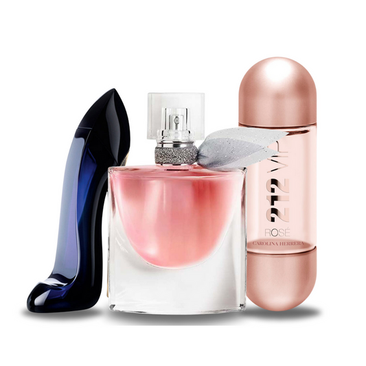 Промоционален пакет: 3 парфюма – Carolina Herrera Good Girl, Lancôme La Vie Est Belle и Carolina Herrera 212 VIP Rosé 100ml
