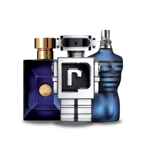 Промоционален пакет: 3 парфюма – Versace Dylan Blue, Paco Rabanne Phantom и Jean Paul Gaultier Ultra Male 100ml